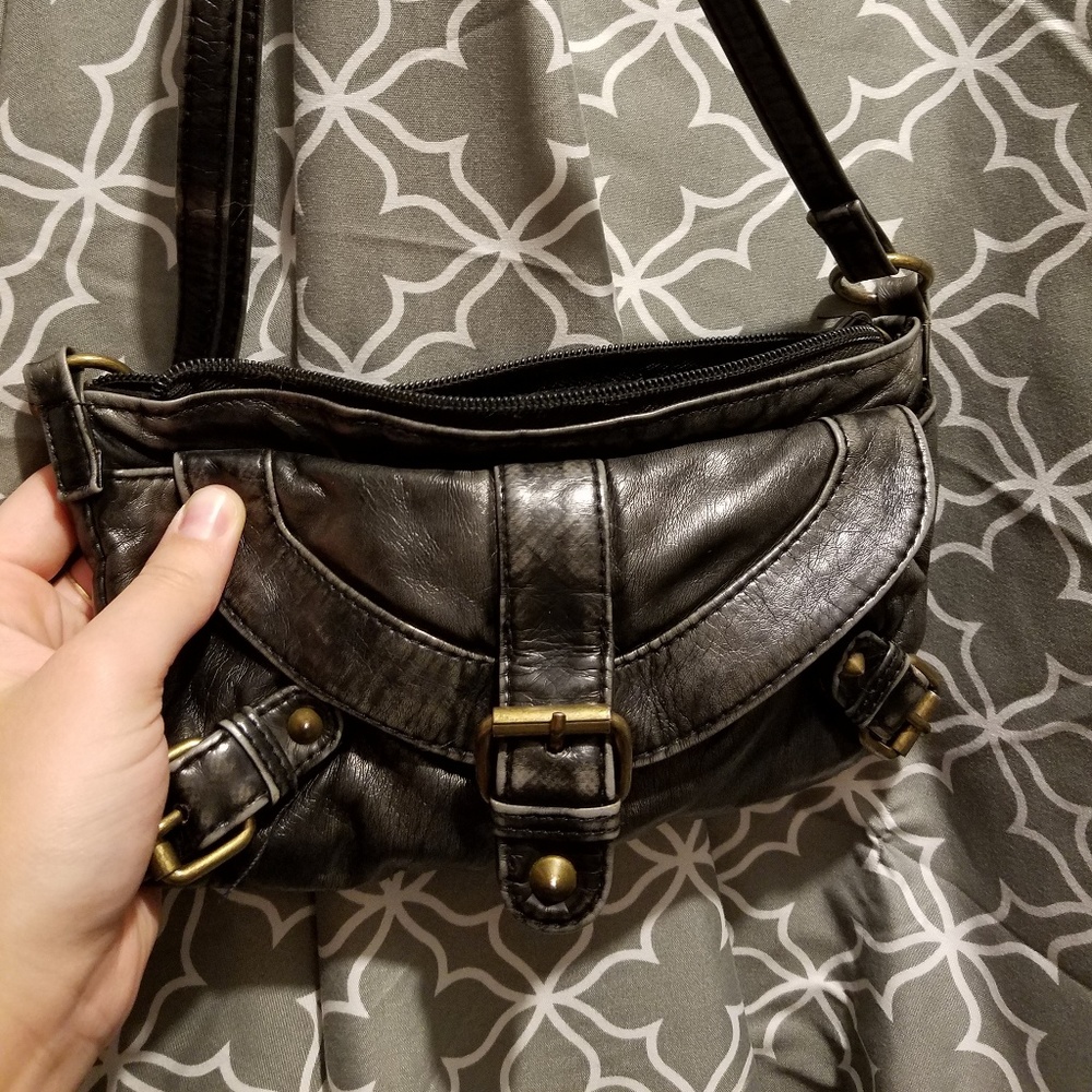 Crossbody black purse
